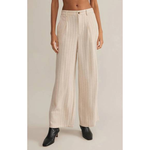 Z SUPPLY Pants - NEW Z SUPPLY bennett pinstripe pants in flax